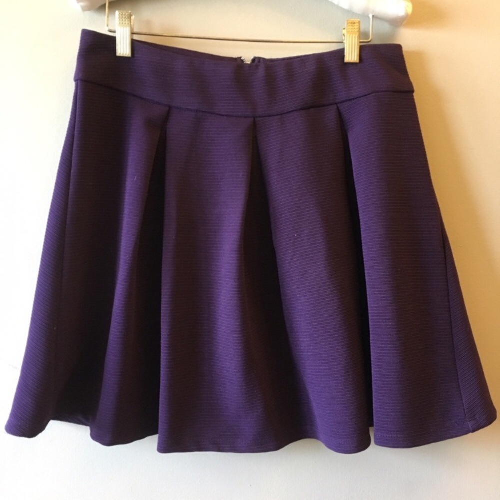 Eggplant skater skirt